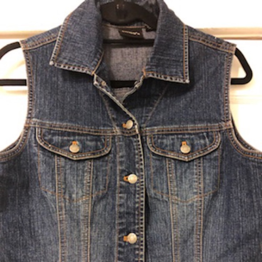 Dark Blue Denim Vest
